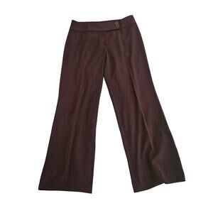 INSIGHT Brown Wide Leg Dress Pants Women’s Size 10 Career Office Trousers